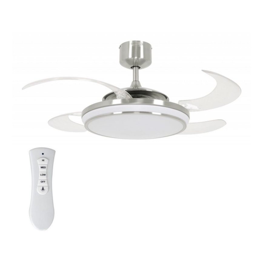 FANAWAY 211036 - Plafoniera LED EVO1 LED/40W/230V cromo opaco + telecomando