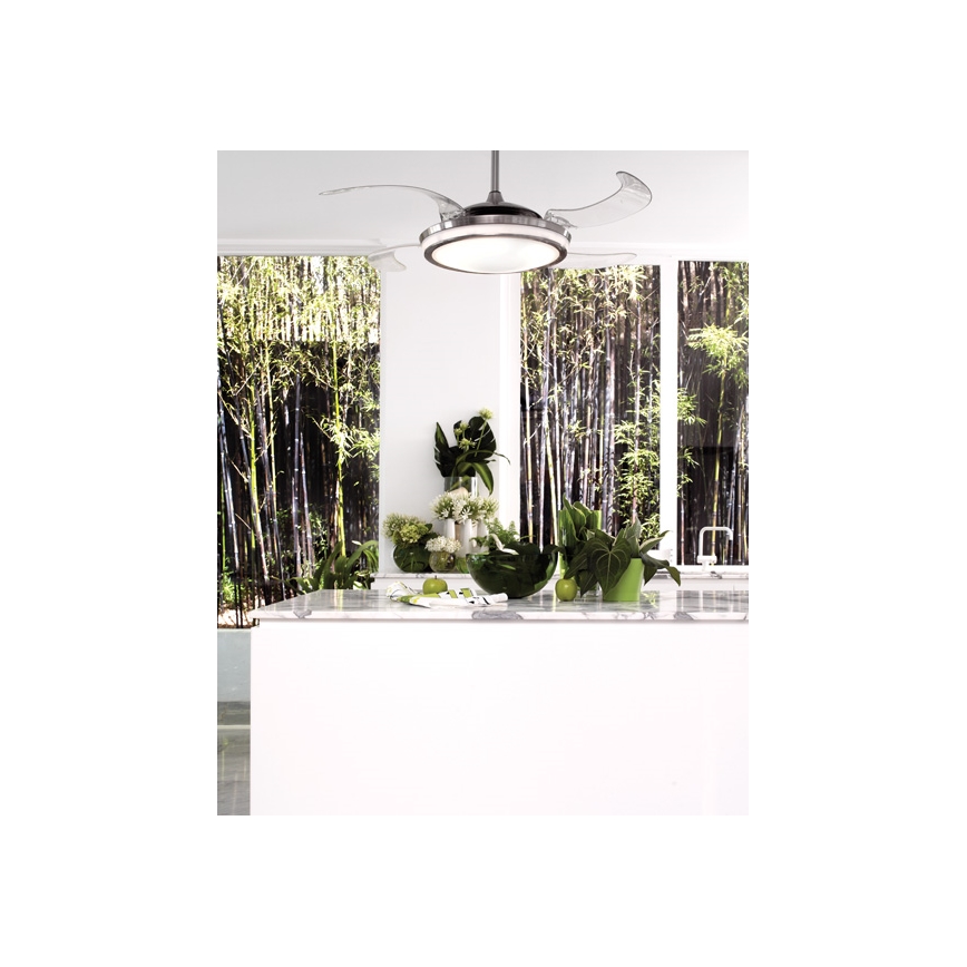 FANAWAY 211036 - Plafoniera LED EVO1 LED/40W/230V cromo opaco + telecomando