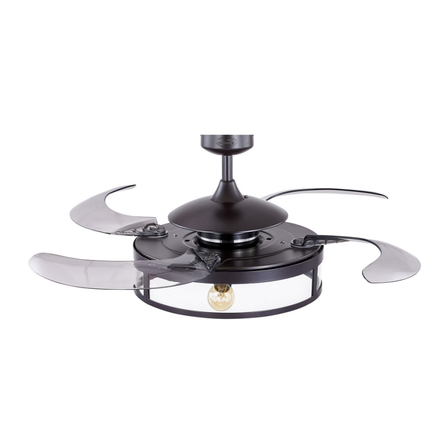 FANAWAY 212927 - Ventilatore da soffitto LED CLASSIC 3xE27/4W/230V nero Ø 112 cm + telecomando