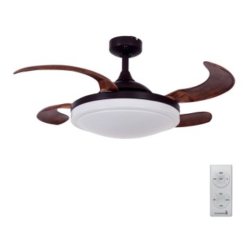 FANAWAY 512120 - Ventilatore da soffitto EVORA 2xE27/15W/230V Ø 94 cm + telecomando