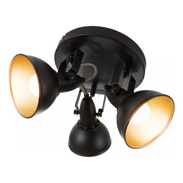 Faretto 3xE14/40W/230V nero