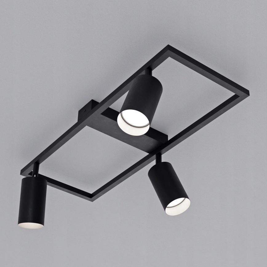 Faretto 3xGU10/30W/230V nero