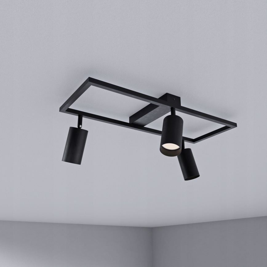 Faretto 3xGU10/30W/230V nero