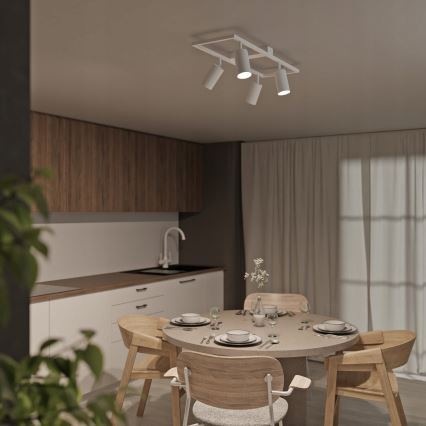 Faretto 4xGU10/30W/230V bianco