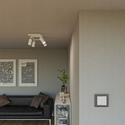 Faretto 4xGU10/30W/230V bianco