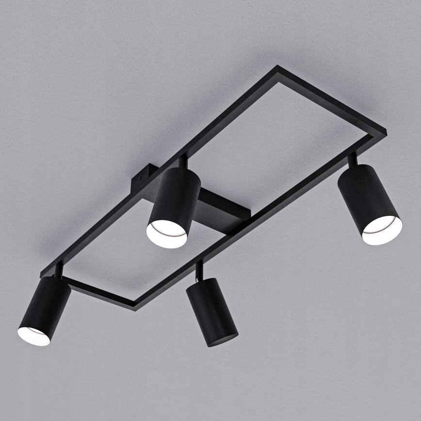 Faretto 4xGU10/30W/230V nero