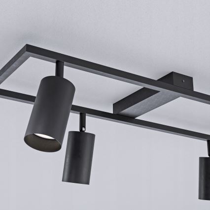 Faretto 4xGU10/30W/230V nero