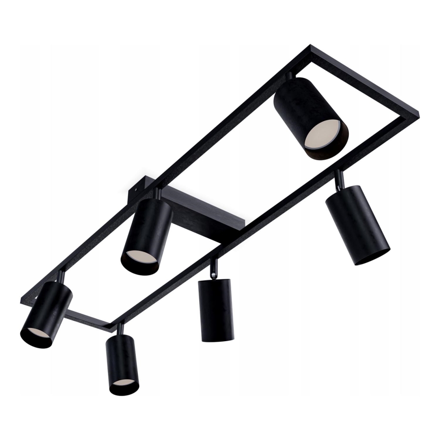 Faretto 6xGU10/30W/230V nero