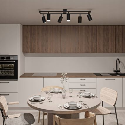 Faretto 6xGU10/30W/230V nero