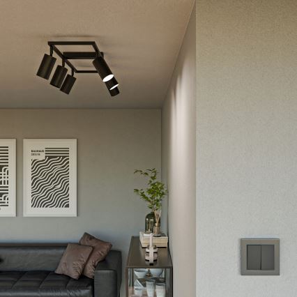 Faretto 6xGU10/30W/230V nero