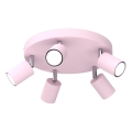 Faretto a 5 luci FUN 5xGU10/8W/230V rosa
