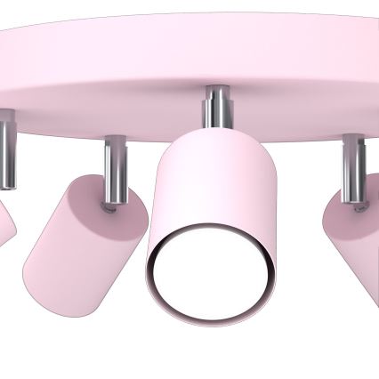Faretto a 5 luci FUN 5xGU10/8W/230V rosa