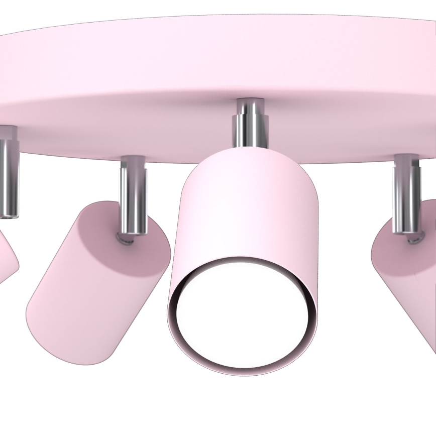 Faretto a 5 luci FUN 5xGU10/8W/230V rosa
