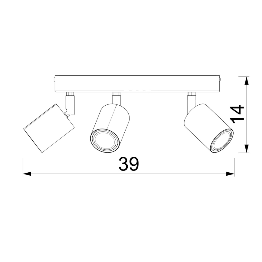 Faretto a 5 luci FUN 5xGU10/8W/230V rosa
