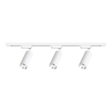 Faretto a binario MICA 3xGU10/10W/230V, bianco/cromo satinato