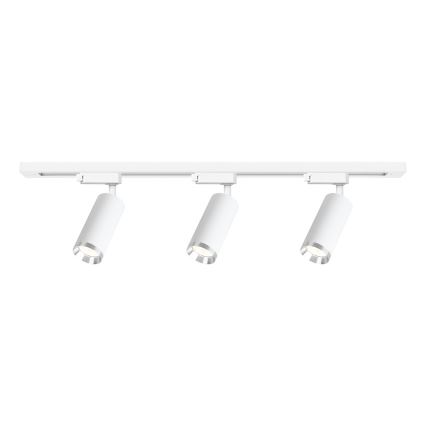 Faretto a binario MICA 3xGU10/10W/230V, bianco/cromo satinato
