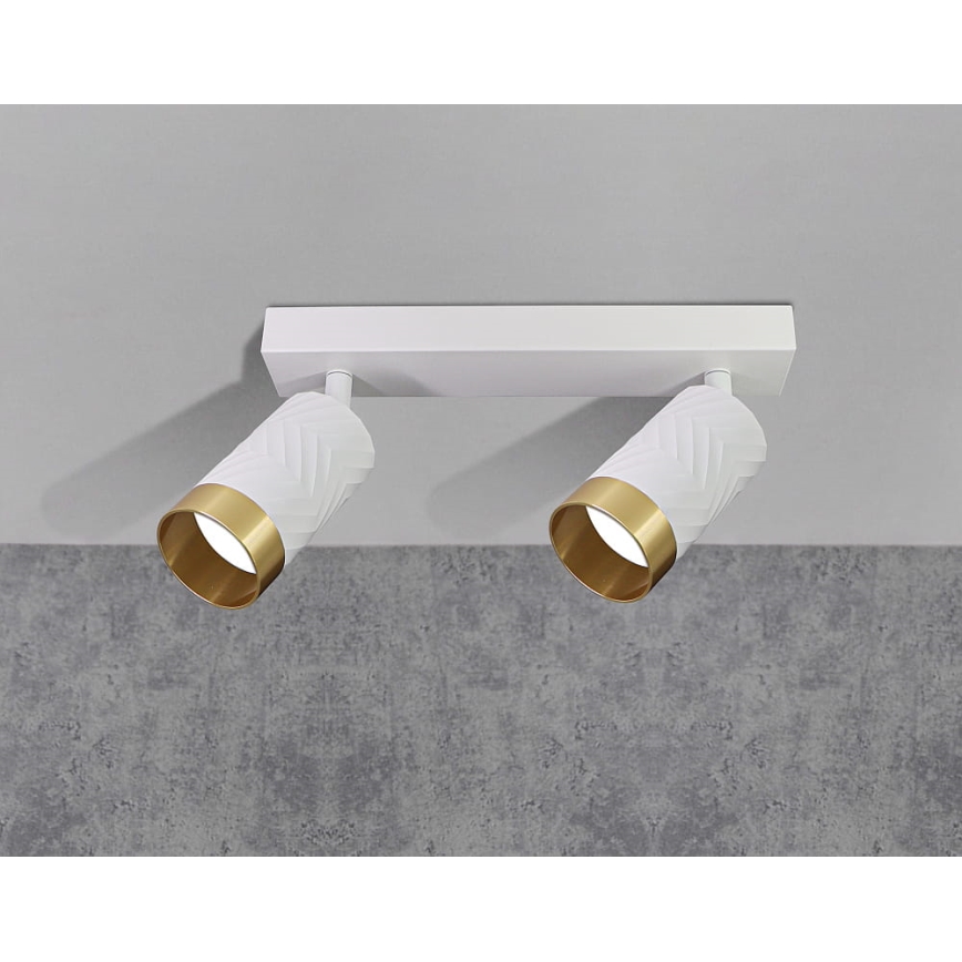 Faretto ARRAS 2xGU10/10W/230V bianco
