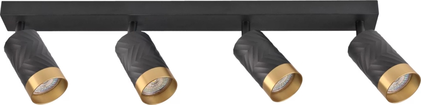 Faretto ARRAS 4xGU10/10W/230V nero