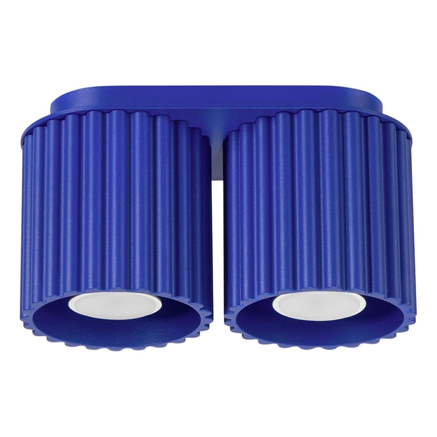 Faretto AURA 2xGU10/10W/230V blu