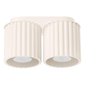 Faretto AURA 2xGU10/10W/230V colore crema