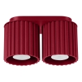Faretto AURA 2xGU10/10W/230V rosso
