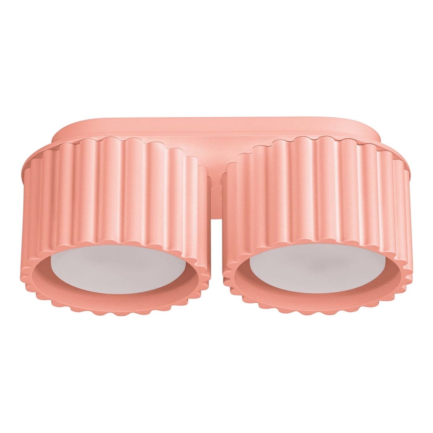 Faretto AURA 2xGX53/10W/230V rosa