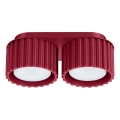 Faretto AURA 2xGX53/10W/230V rosso