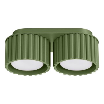 Faretto AURA 2xGX53/10W/230V verde