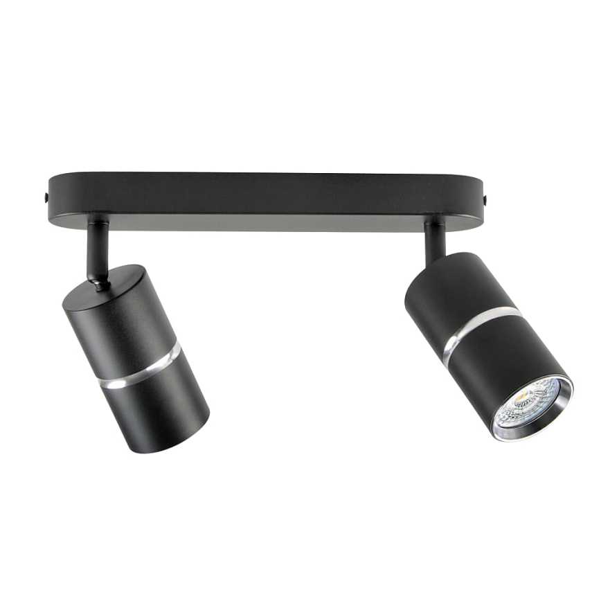 Faretto BAMBOO 2xGU10/10W/230V nero
