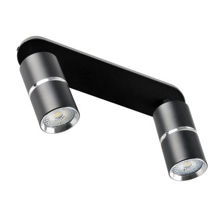 Faretto BAMBOO 2xGU10/10W/230V nero