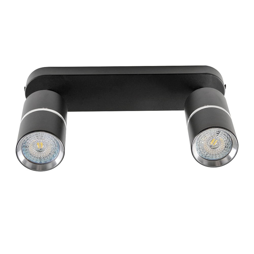 Faretto BAMBOO 2xGU10/10W/230V nero