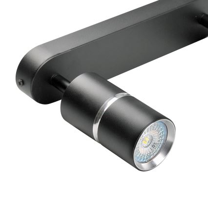 Faretto BAMBOO 2xGU10/10W/230V nero