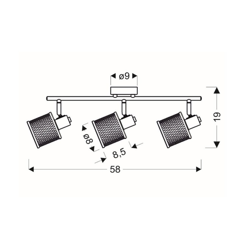 Faretto CANABERA 3xE14/40W/230V