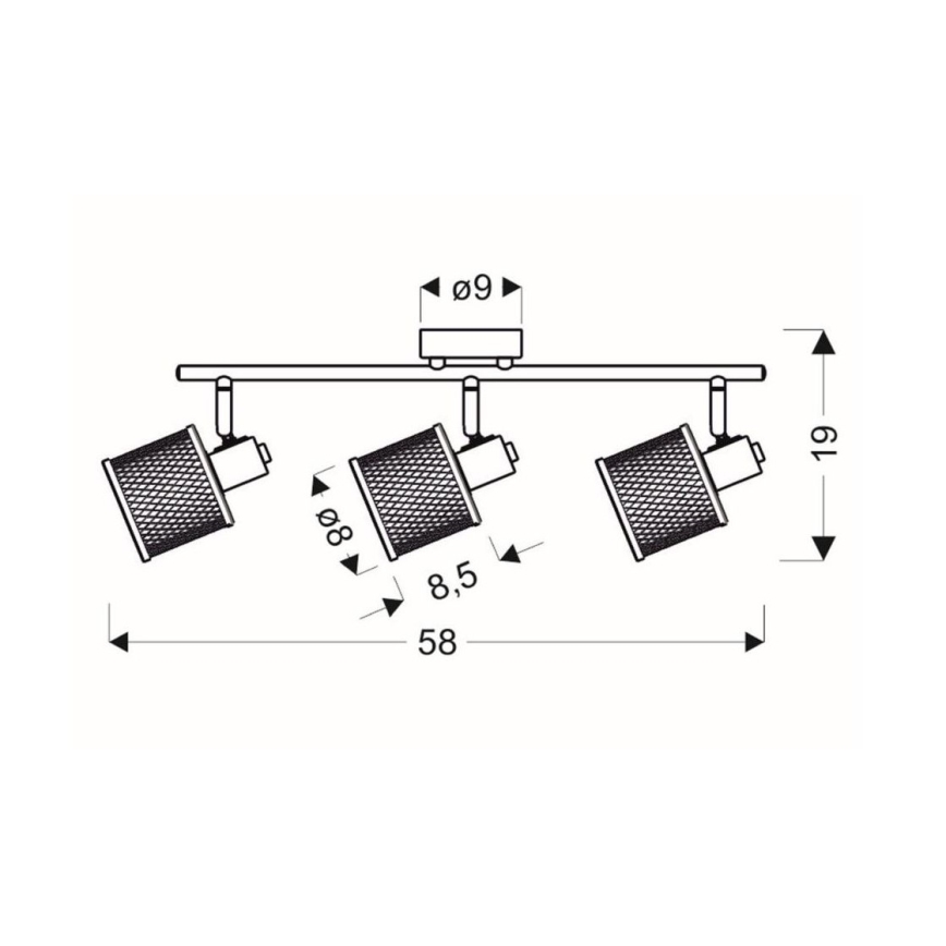 Faretto CANABERA 3xE14/40W/230V