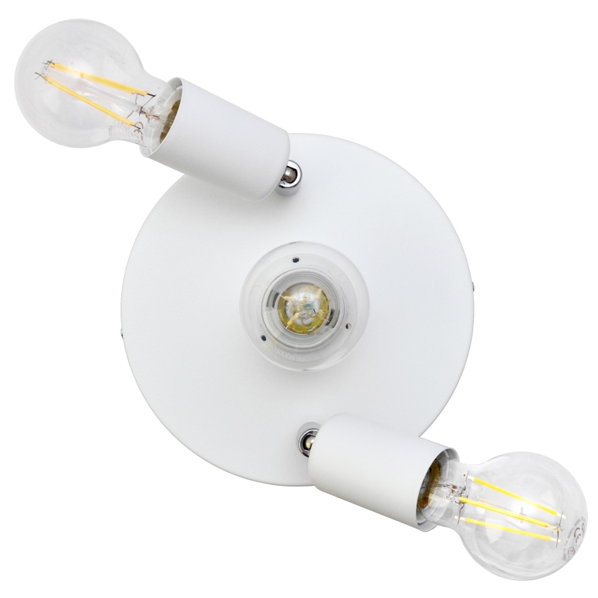 Faretto CENTRO 3xE27/15W/230V bianco