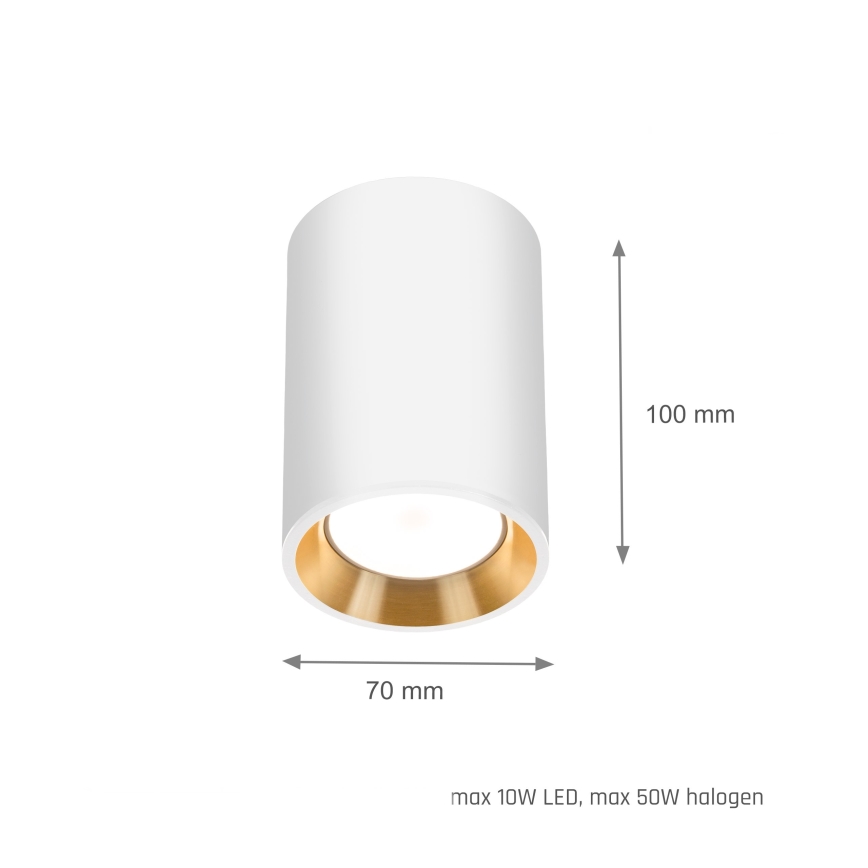 Lampada da incasso CHLOE 1xGU10/35W/230V rotonda bianco/oro