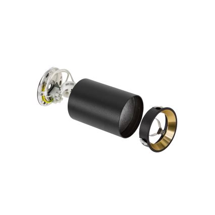 Faretto CHLOE 1xGU10/35W/230V rotondo nero/oro