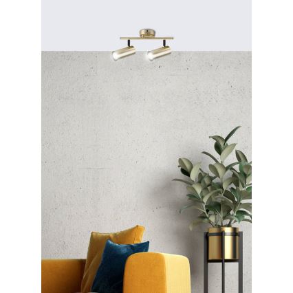 Faretto COLLY 2xGU10/15W/230V oro