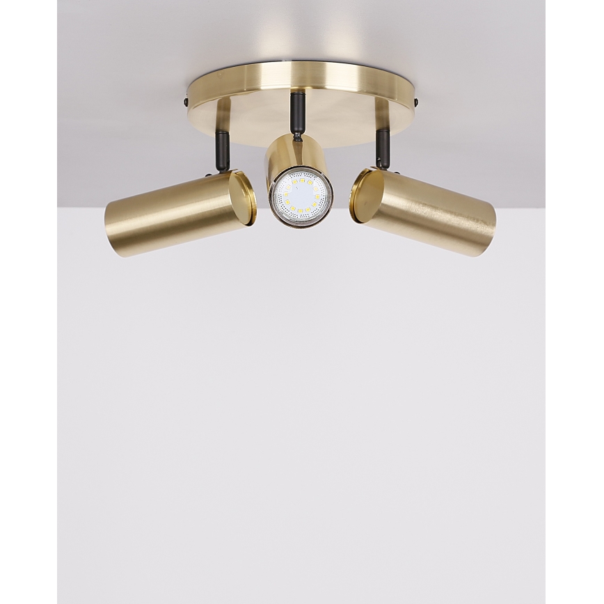 Faretto COLLY 3xGU10/15W/230V oro
