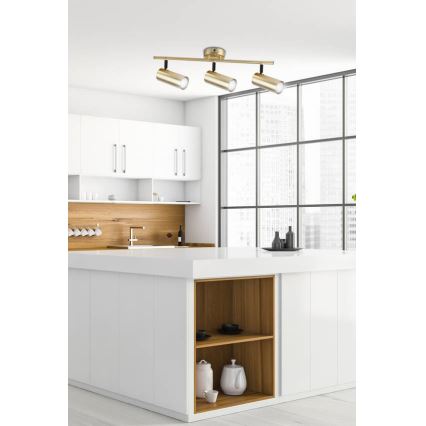 Faretto COLLY 3xGU10/15W/230V oro