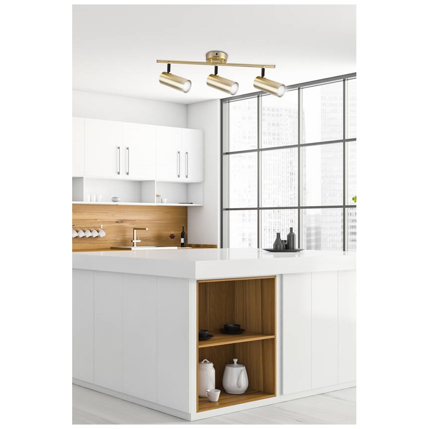 Faretto COLLY 3xGU10/15W/230V oro