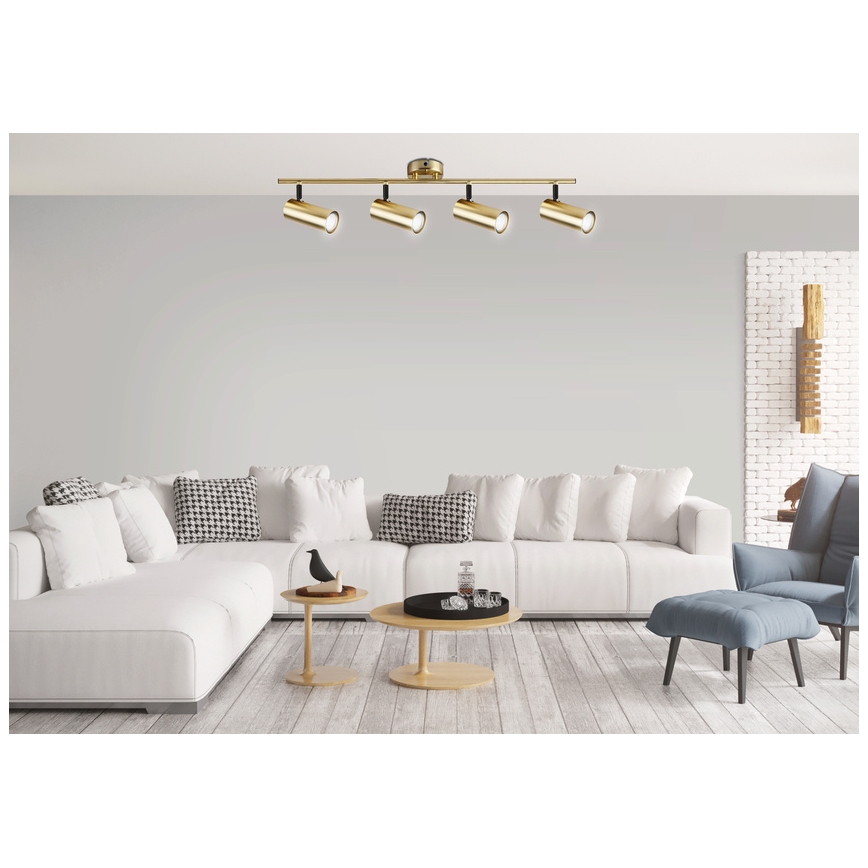 Faretto COLLY 4xGU10/15W/230V oro