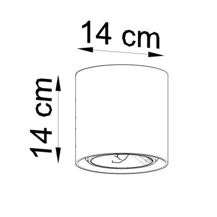 Faretto CULLO 1xGU10/ES111/40W/230V