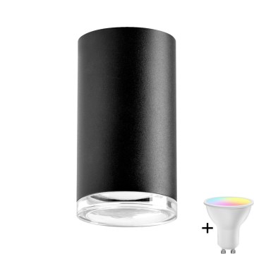 Faretto da bagno dimmerabile LED RGBW TURYN 1xGU10/6,5W/230V 2700-6500K Wi-Fi IP44 nero
