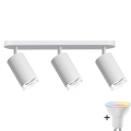 Faretto da bagno dimmerabile LED RGBW TURYN 3xGU10/6,5W/230V 2700-6500K Wi-Fi IP44 bianco