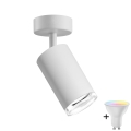 Faretto da bagno LED RGBW dimmerabile TURYN 1xGU10/4,8W/230V 3000K IP44 bianco + telecomando