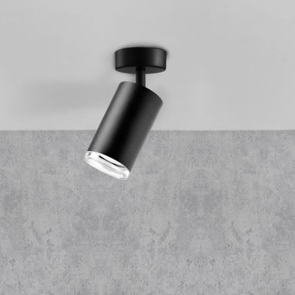 Faretto da bagno LED RGBW dimmerabile TURYN 1xGU10/4,8W/230V 3000K IP44 nero + telecomando
