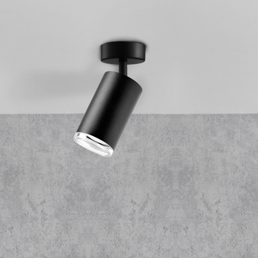 Faretto da bagno LED RGBW dimmerabile TURYN 1xGU10/4,8W/230V 3000K IP44 nero + telecomando