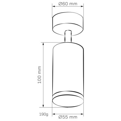 Faretto da bagno LED RGBW dimmerabile TURYN 1xGU10/4,8W/230V 3000K IP44 nero + telecomando