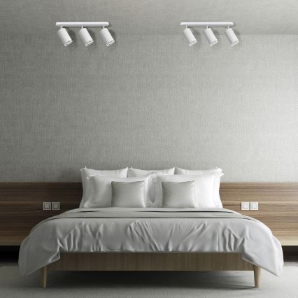 LED RGBW faretto da bagno dimmerabile TURYN 3xGU10/4,8W/230V 3000K IP44 bianco + telecomando